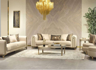 Sofagarnitur 3+3+1 Sitzer Sitzpolster Couchen Set Design Sofa Neu 4tlg. Stoff